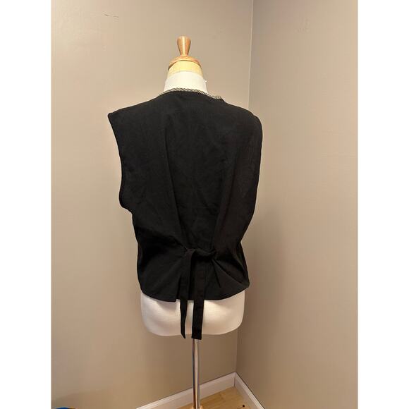Vintage Stephanie K Koret Women’s Patchwork Vest Sz Large - Picture 4 of 5